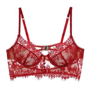 KYRIA Lace Red Bralette